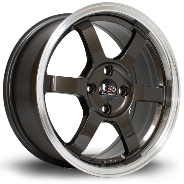 Rota Grid 16x7 ET40 4x100 RLGunmetal (GRID7016C1P40RLGM0671) www.srbpower.com