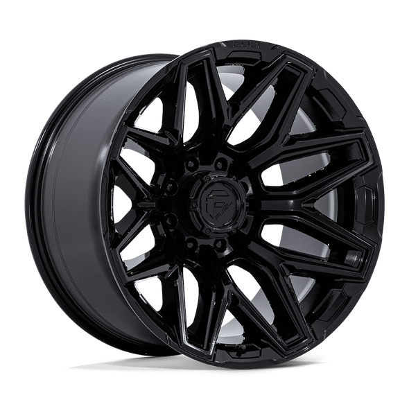 Fuel FLUX 20x10 ET-18 8x180 124.20mm GLOSS BLACK (Load Rated 1678kg)