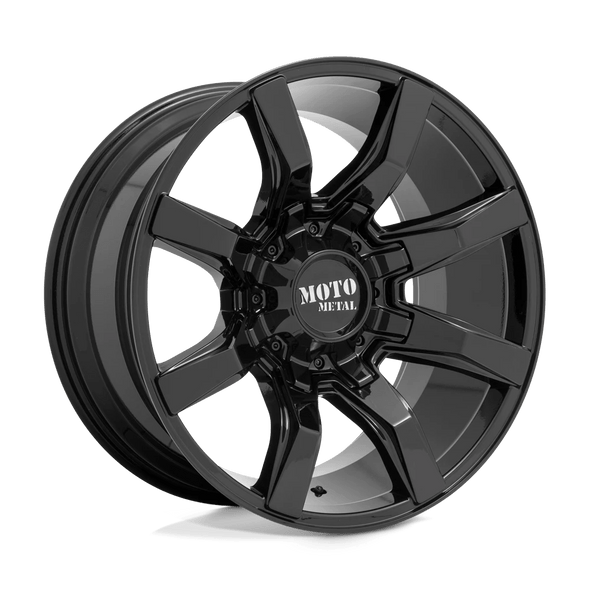 Moto Metal MO804 SPIDER 20x10 ET-18 6x135/139.7 106.10mm GLOSS BLACK (Load Rated 1134kg)