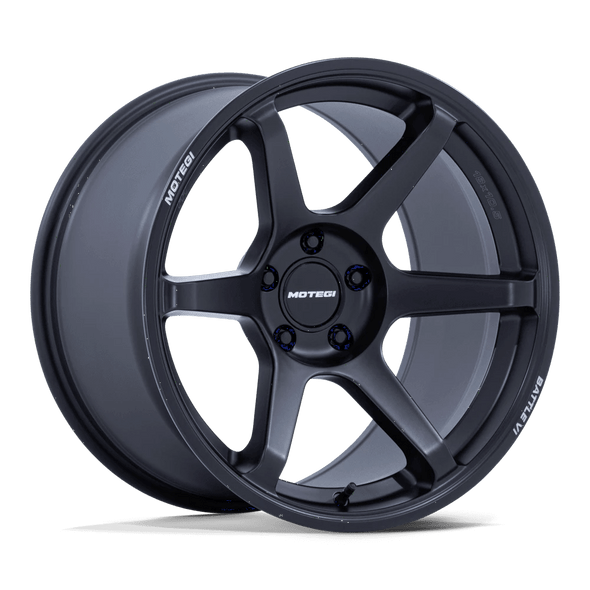Motegi Racing MR160 BATTLE VI 18x10.5 ET35 5x120 74.10mm MATTE BLACKBIRD METALLIC (Load Rated 707kg)