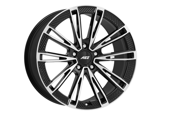 AEZ Alaska dark 20x11 ET60 5x130 Black / Polished (Load Rated 790kg) (AAL0SLBP60E)