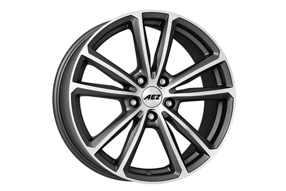 AEZ Tioga titan 18x8 ET44 5x112 Graphite Matt / Polished (Load Rated 760kg) (ATOG8GP44E)