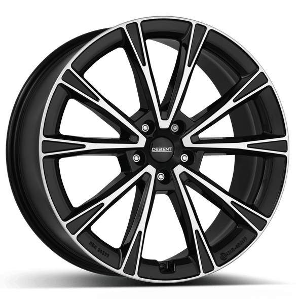Dezent AR dark 19x8.5 ET38 5x112 Black / Polished (Load Rated 850kg) (TAR9L8BP38E)
