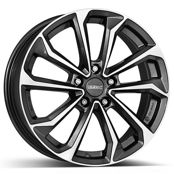 Dezent KS dark 18x7.5 ET55 5x114.3 Gunmetal / Polished (Load Rated 730kg) (TKSF0FP55E)