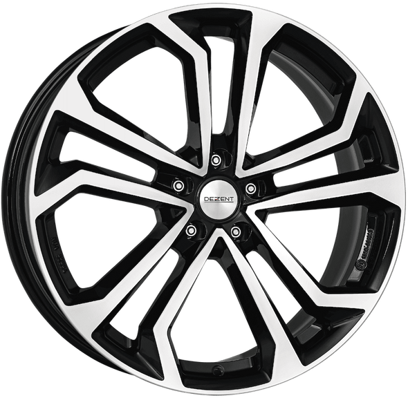 Dezent TA Dark 17x7.5 ET45 5x114.3 Black / Polished (Load Rated 750kg) (TTA70BP45)