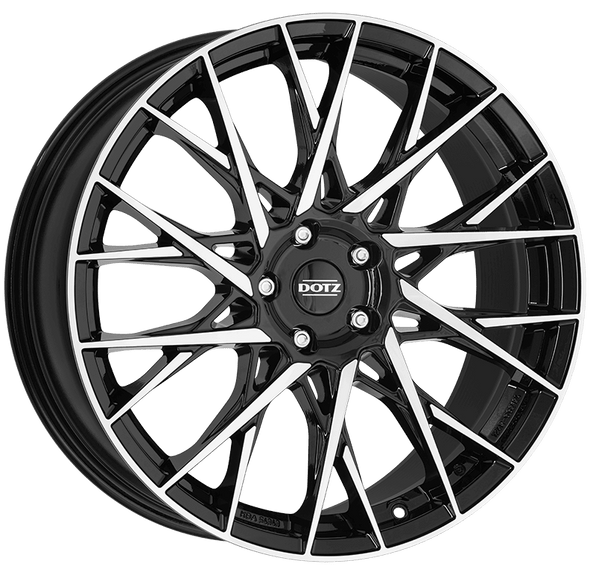 Dotz Fuji dark 19x9 ET40 5x114.3 Black / Polished (Load Rated 780kg) (OFU9M0BP40)