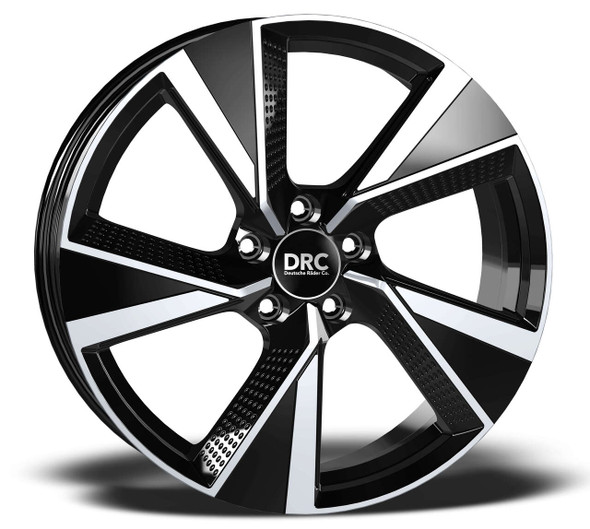 DRC Blade 19x8.5 ET45 5x112 Gloss Black / Polished (Load Rated 925kg) (A9855112BPE345)