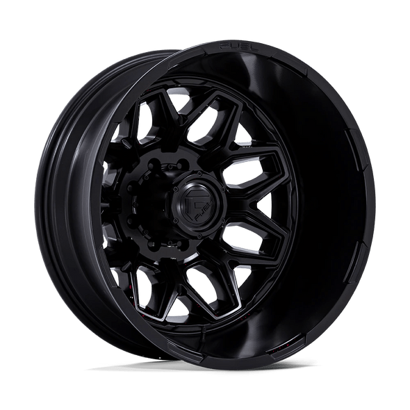 Fuel D871 FLUX DUALLY 22x8.25 ET-201 8x170 125.10mm BLACKOUT (Load Rated 1361kg)