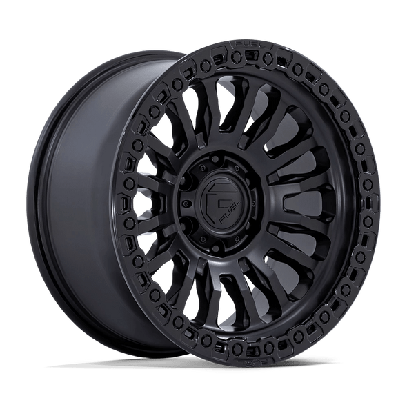 Fuel FC857 RINCON 17x9 ET-12 8x165.1 125.10mm MATTE BLACK W/ GLOSS BLACK LIP (Load Rated 1678kg)