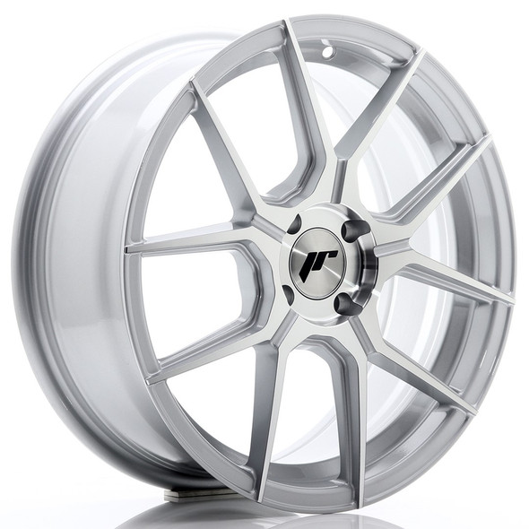 JR Wheels JR30 17x7 ET40 4x100 67.1mm Silver Machined Face