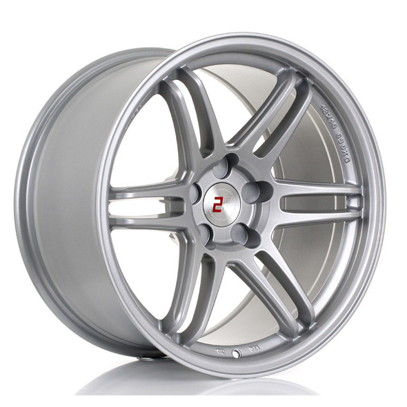 2FORGE ZF5 18x10 CUSTOM PCD ET0 to 35 MATT SILVER (Load Rated 690kg) www.srbpower.com