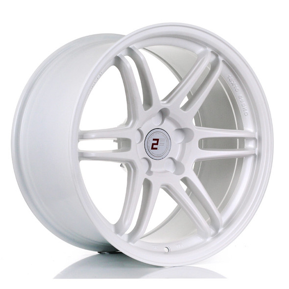 2FORGE ZF5 18x8 CUSTOM PCD ET15 to 35 MATT WHITE (Load Rated 690kg) www.srbpower.com