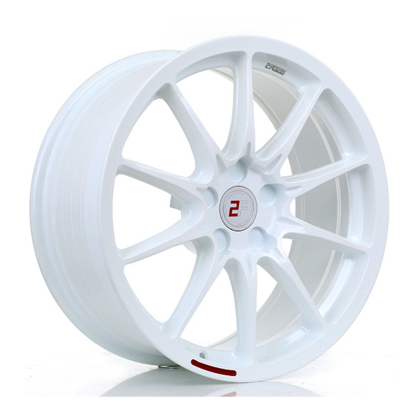 2FORGE ZF8 18x8 CUSTOM PCD ET0 to 50 WHITE (Load Rated 850kg) www.srbpower.com