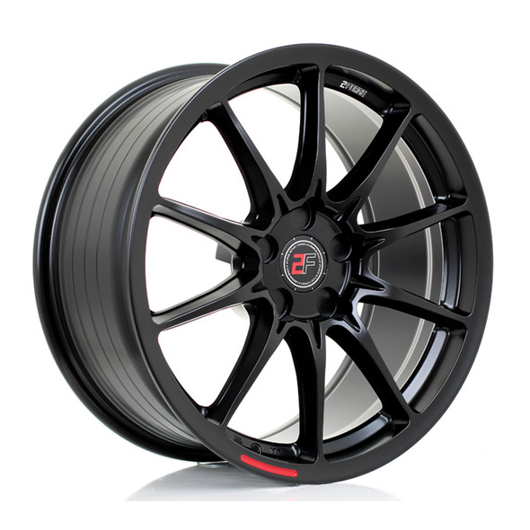 2FORGE ZF8 18x8.5 CUSTOM PCD ET5 to 50 MATT BLACK (Load Rated 850kg) www.srbpower.com
