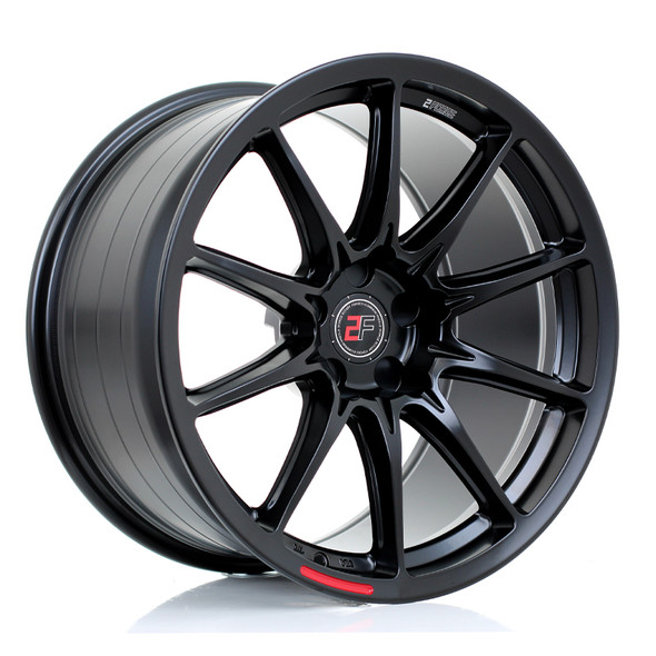 2FORGE ZF8 18x11 CUSTOM PCD ET20 to 50 MATT BLACK (Load Rated 850kg) www.srbpower.com