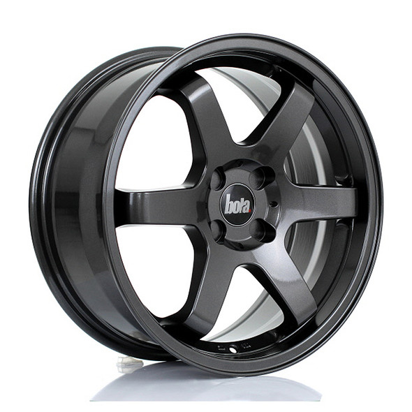 BOLA B1 17x7.5 CUSTOM PCD ET40 to 45 GLOSS GUNMETAL (Load Rated 690kg) www.srbpower.com