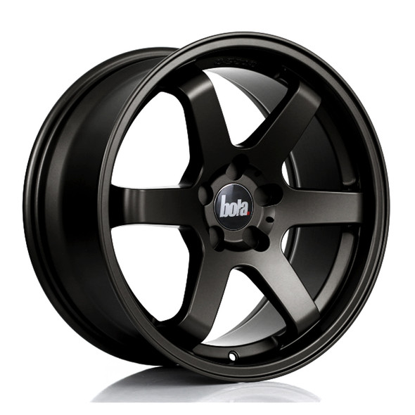 BOLA B1 18x8.5 CUSTOM PCD ET40 to 45 MATT BLACK (Load Rated 700kg) www.srbpower.com