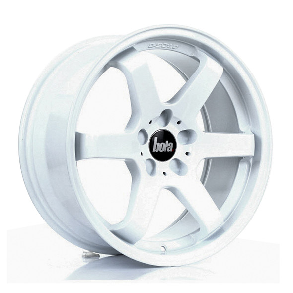 BOLA B1 18x8.5 CUSTOM PCD ET40 to 45 WHITE (Load Rated 700kg) www.srbpower.com