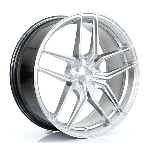 BOLA B11 20x8.5 CUSTOM PCD ET20 to 45 HYPER SILVER (Load Rated 750kg) www.srbpower.com