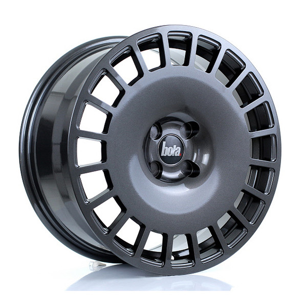 BOLA B12 17x8 CUSTOM PCD ET30 to 45 GLOSS GUNMETAL (Load Rated 690kg) www.srbpower.com