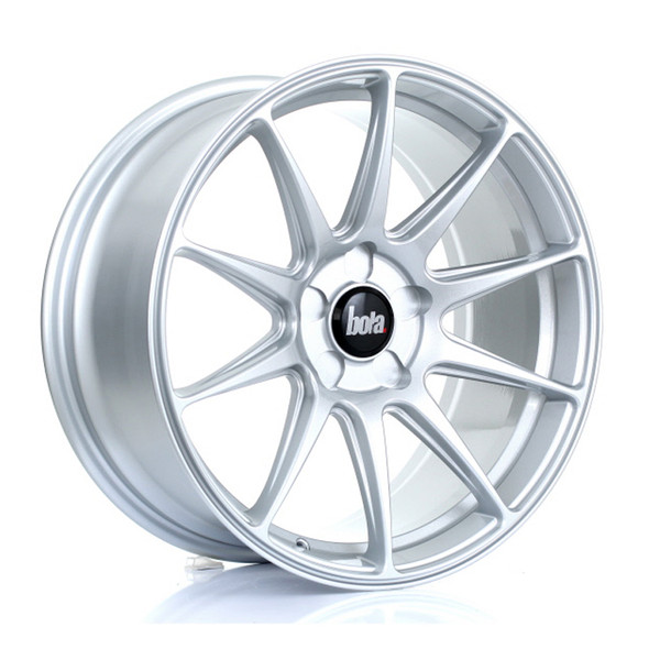 BOLA B15 18x8.5 CUSTOM PCD ET35 to 45 CRYSTAL SILVER (Load Rated 700kg) www.srbpower.com