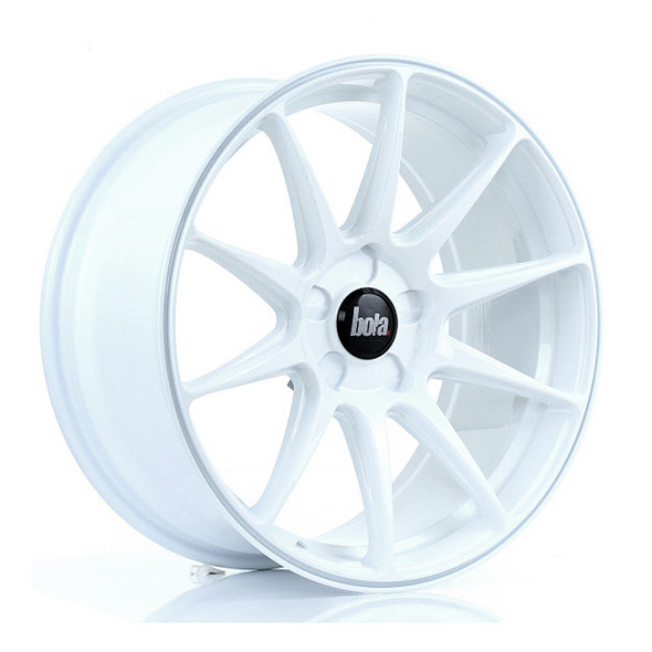 BOLA B15 18x8.5 CUSTOM PCD ET35 to 45 WHITE (Load Rated 700kg) www.srbpower.com