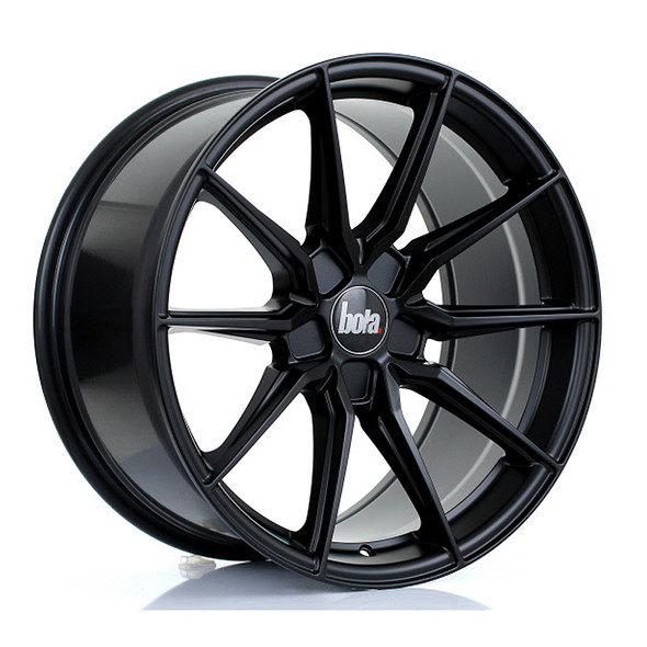 BOLA B16 19x9.5 CUSTOM PCD ET25 to 45 MATT BLACK (Load Rated 735kg) www.srbpower.com