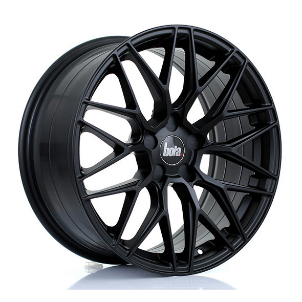 BOLA B17 18x8.5 CUSTOM PCD ET25 to 45 MATT BLACK (Load Rated 700kg) www.srbpower.com