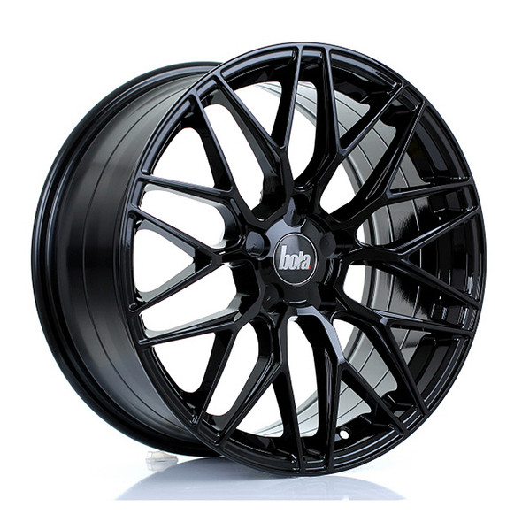 BOLA B17 18x8.5 CUSTOM PCD ET40 to 45 GLOSS BLACK (Load Rated 700kg) www.srbpower.com