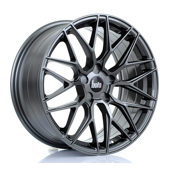 BOLA B17 18x8.5 CUSTOM PCD ET40 to 45 GLOSS GUNMETAL (Load Rated 700kg) www.srbpower.com