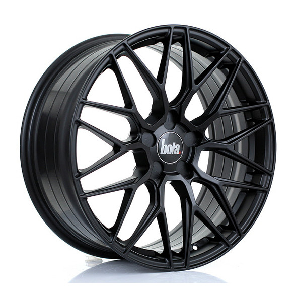 BOLA B17 19x8.5 CUSTOM PCD ET25 to 45 MATT BLACK (Load Rated 735kg) www.srbpower.com