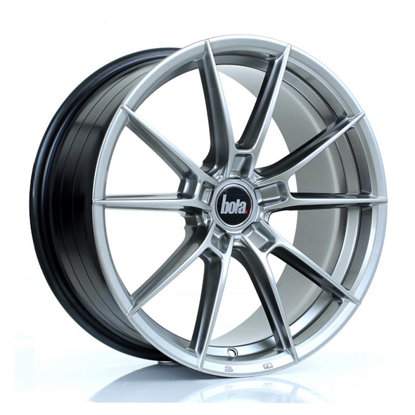 BOLA B19 18x8 CUSTOM PCD ET35 to 45 HYPER BLACK (Load Rated 700kg) www.srbpower.com