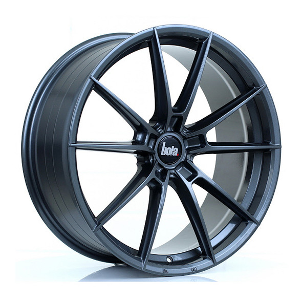 BOLA B19 20x8.5 CUSTOM PCD ET40 to 45 GLOSS GUNMETAL (Load Rated 700kg) www.srbpower.com