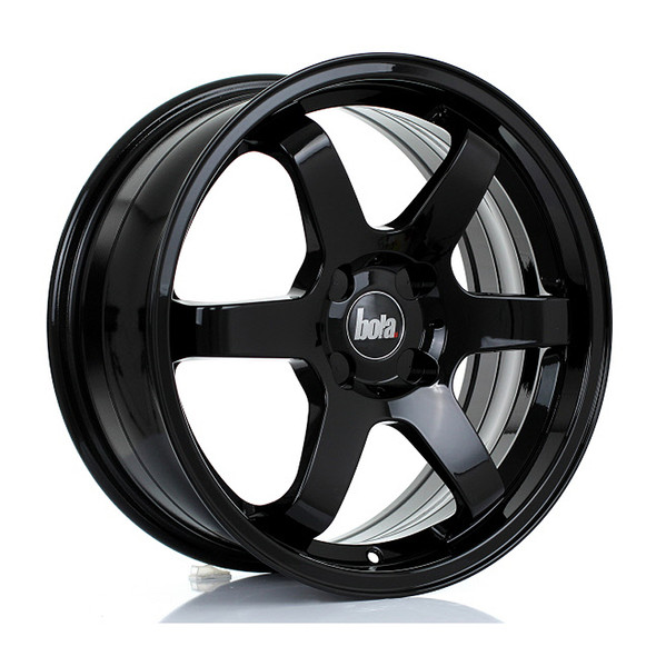 BOLA B1R 17x7.5 CUSTOM PCD ET40 to 45 GLOSS BLACK (Load Rated 690kg) www.srbpower.com