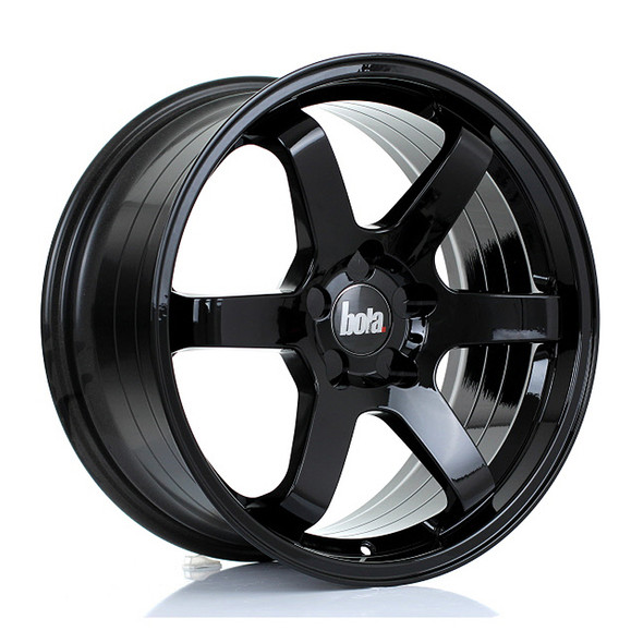 BOLA B1R 18x8.5 CUSTOM PCD ET25 to 45 GLOSS BLACK (Load Rated 700kg) www.srbpower.com