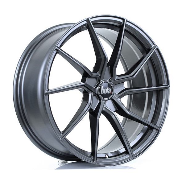 BOLA B25 19x8.5 CUSTOM PCD ET25 to 45 GLOSS GUNMETAL (Load Rated 735kg) www.srbpower.com