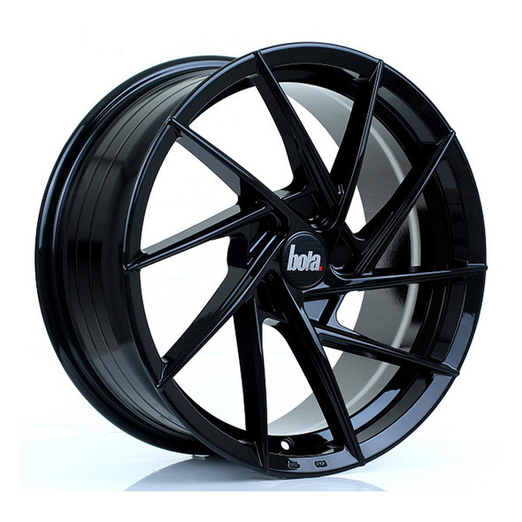BOLA B26 17x7.5 CUSTOM PCD ET40 to 45 GLOSS BLACK (Load Rated 700kg) www.srbpower.com