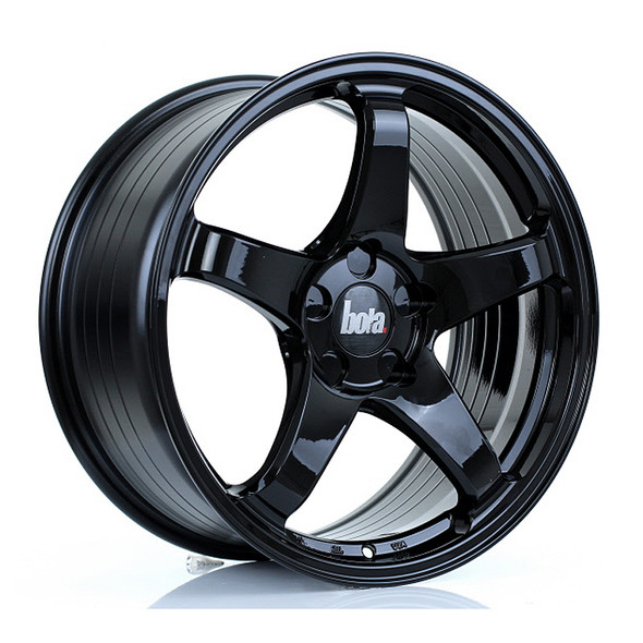BOLA B2R 18x8.5 CUSTOM PCD ET30 to 45 GLOSS BLACK (Load Rated 700kg) www.srbpower.com
