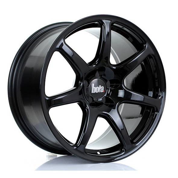 BOLA B7 18x9.5 CUSTOM PCD ET25 to 45 GLOSS BLACK (Load Rated 700kg) www.srbpower.com