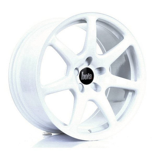 BOLA B7 18x9.5 CUSTOM PCD ET25 to 45 WHITE (Load Rated 700kg) www.srbpower.com