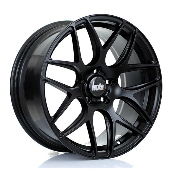 BOLA B8R 18x8.5 CUSTOM PCD ET25 to 45 MATT BLACK (Load Rated 815kg) www.srbpower.com