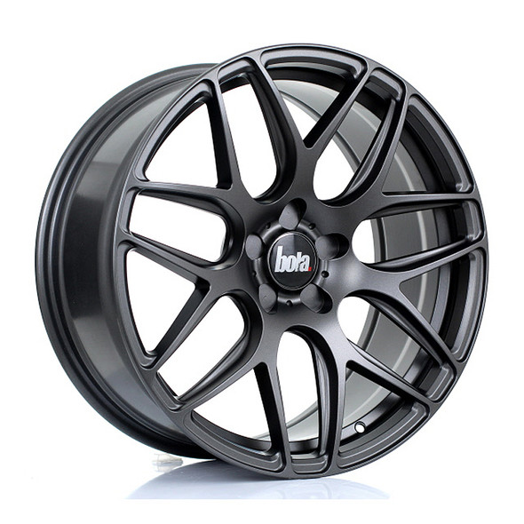 BOLA B8R 19x8.5 CUSTOM PCD ET25 to 45 MATT GUNMETAL (Load Rated 850kg) www.srbpower.com