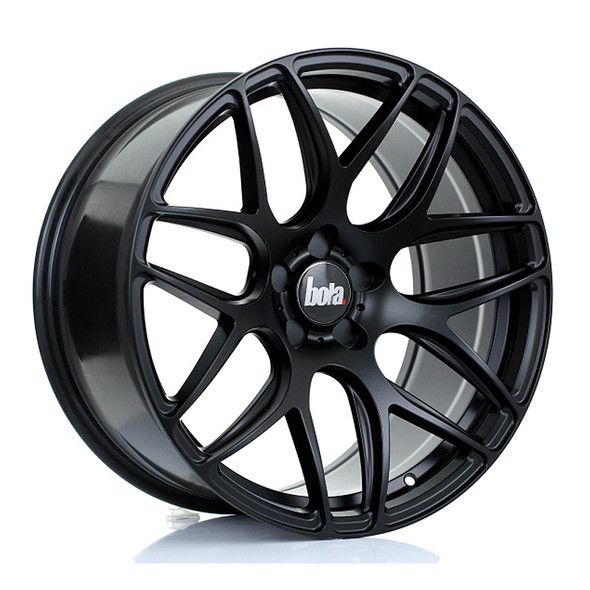 BOLA B8R 19x9.5 CUSTOM PCD ET25 to 45 MATT BLACK (Load Rated 815kg) www.srbpower.com