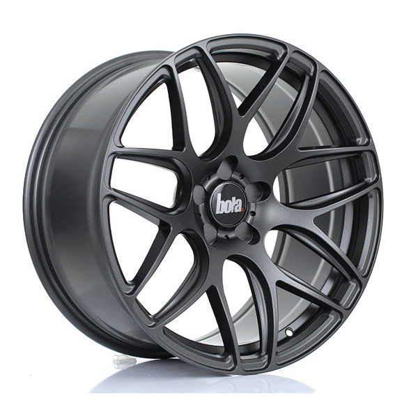 BOLA B8R 19x9.5 CUSTOM PCD ET25 to 45 MATT GUNMETAL (Load Rated 815kg) www.srbpower.com