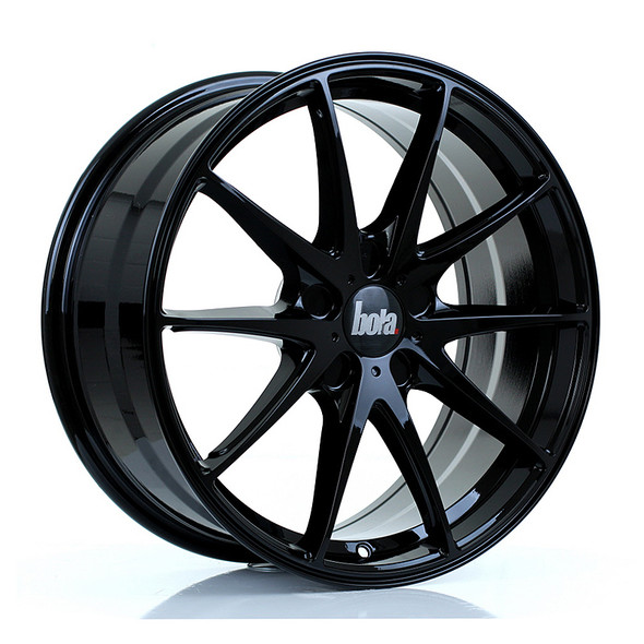 BOLA B9 18x8 CUSTOM PCD ET30 to 45 GLOSS BLACK (Load Rated 700kg) www.srbpower.com