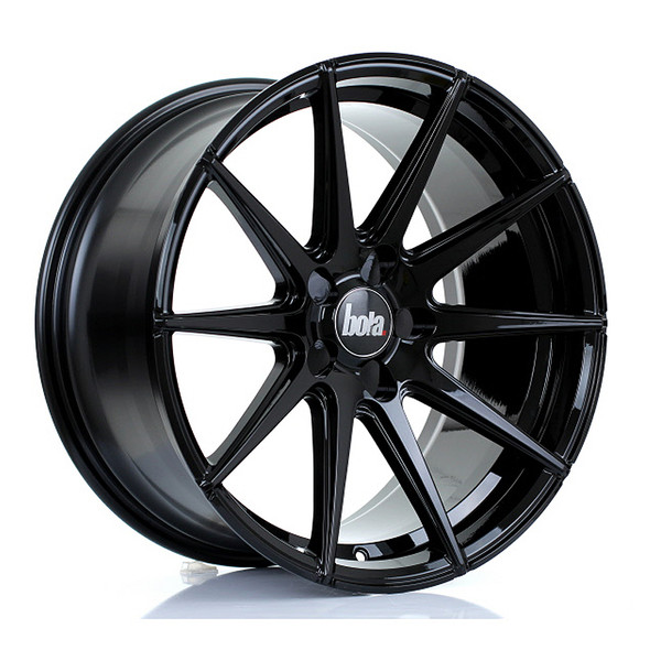 BOLA CSR 19x9.5 CUSTOM PCD ET15 to 45 GLOSS BLACK (Load Rated 815kg) www.srbpower.com