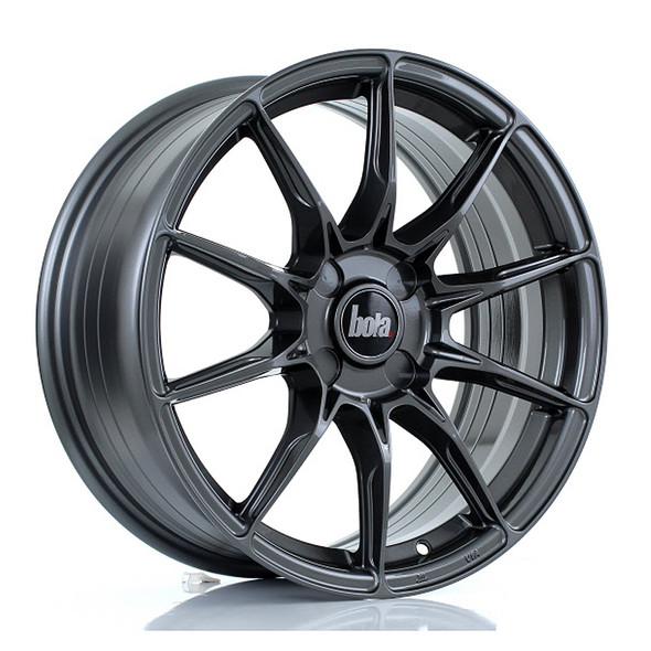 BOLA FLB 17x7.5 CUSTOM PCD ET40 to 45 GLOSS GUNMETAL (Load Rated 690kg) www.srbpower.com