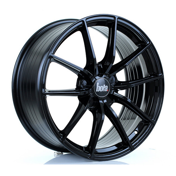 BOLA FLC 19x8.5 5x108 ET42 GLOSS BLACK (Load Rated 735kg) www.srbpower.com