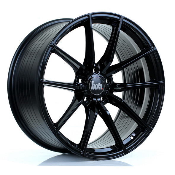 BOLA FLC 20x10 5x120 ET42 GLOSS BLACK (Load Rated 850kg) www.srbpower.com