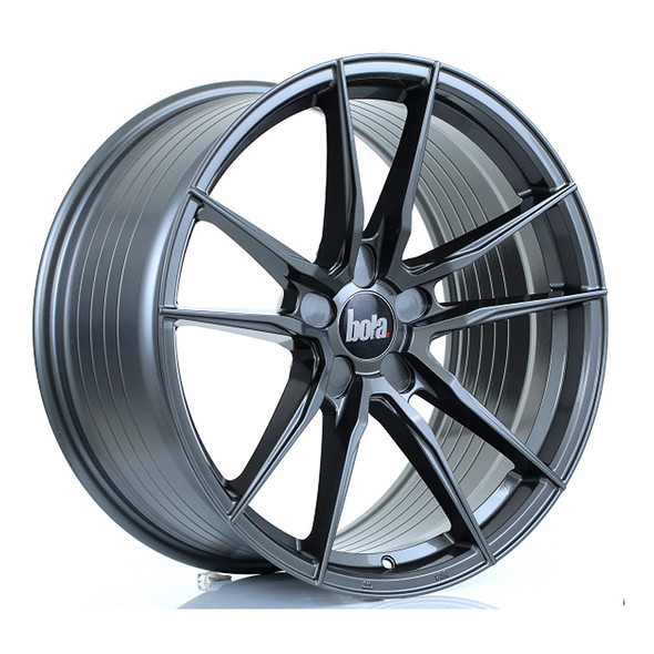 BOLA FLD 19x9.5 CUSTOM PCD ET25 to 45 GLOSS GUNMETAL (Load Rated 735kg) www.srbpower.com
